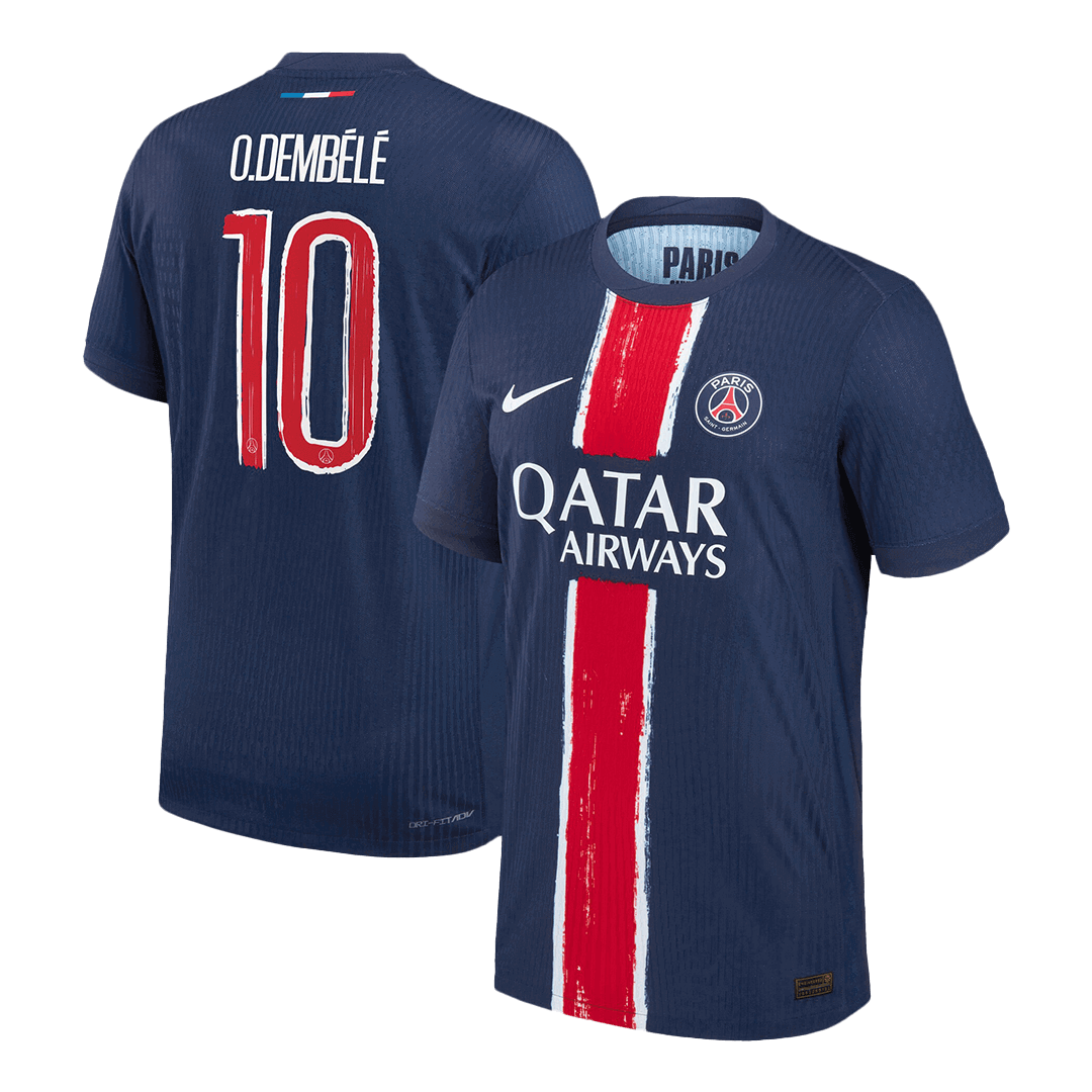 PSG Tröja O.DEMBÉLÉ #10 2024/25 Hemma Mörkblå - UCL