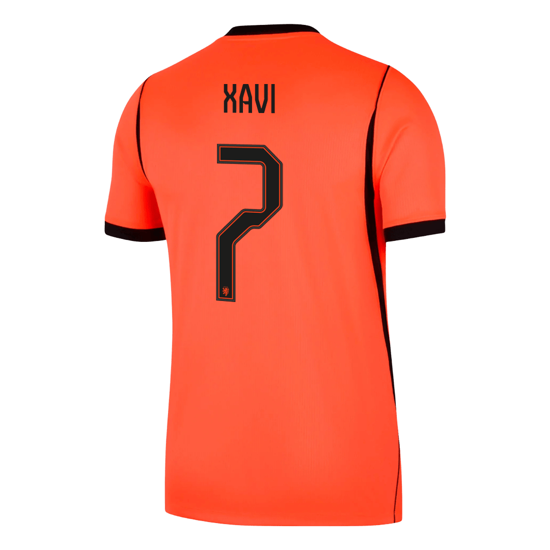 Nederländerna Tröja XAVI #7 2026 Hemma Orange-9
