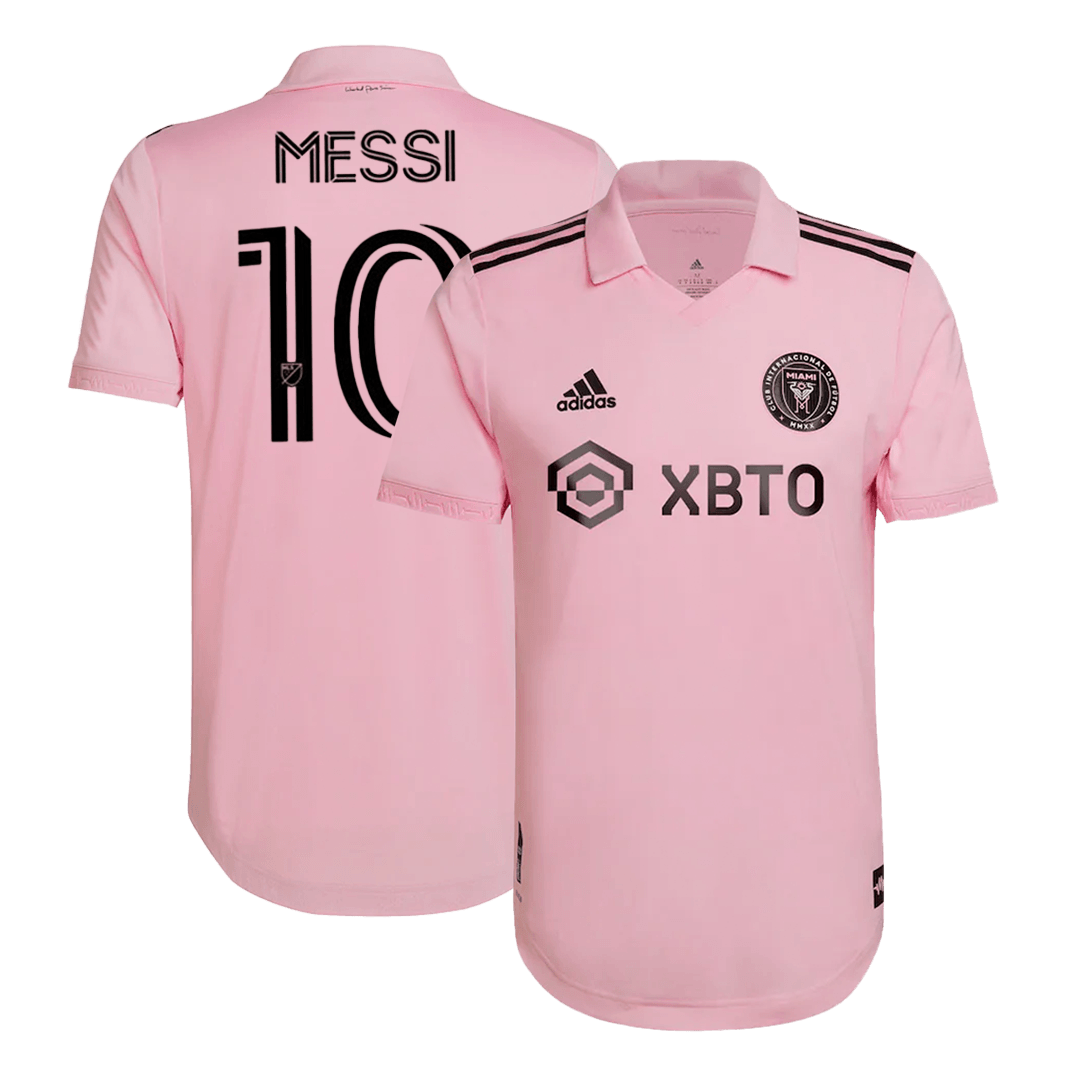 Inter Miami CF Tröja MESSI #10 2022 Hemma Rosa