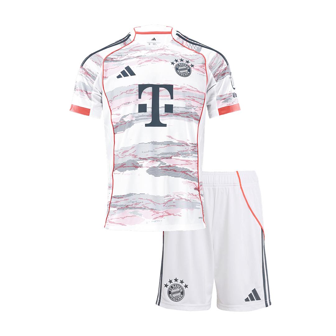 Bayern Munich Tröja 2025/26 Borta Vit Barn